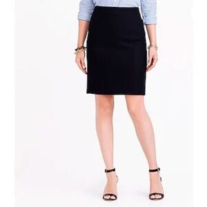 J. Crew Black Wool Pencil Skirt